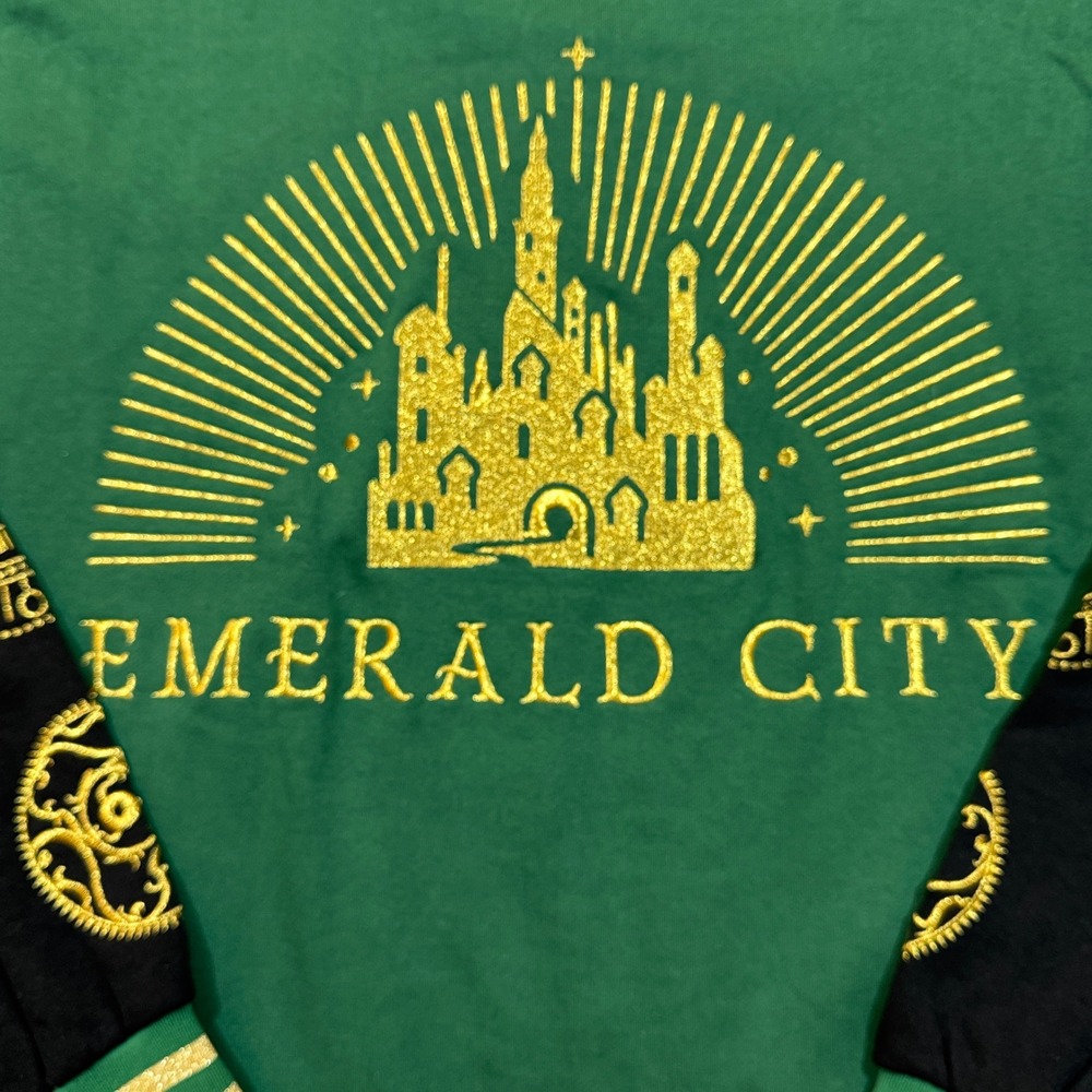 Wicked Emerald City Varsity Jacket Women's Plus Size 2 NWT Hot Topic Universal - Picture 3 of 16
